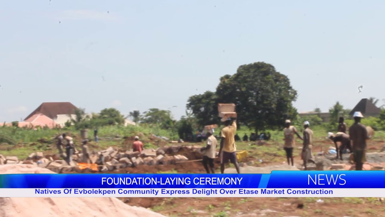 Natives Of Evbolekpen Community Express Delight Over Etase Market Construction