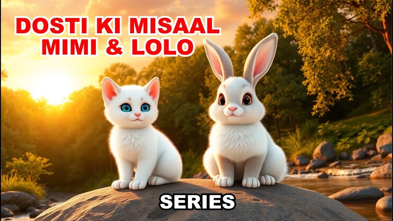 🐱 LIVE 24/7 | Mimi & Lolo Cute Kitten & Bunny 🐰 | AI Animated Kids Stories | Bachpan Toons Amu