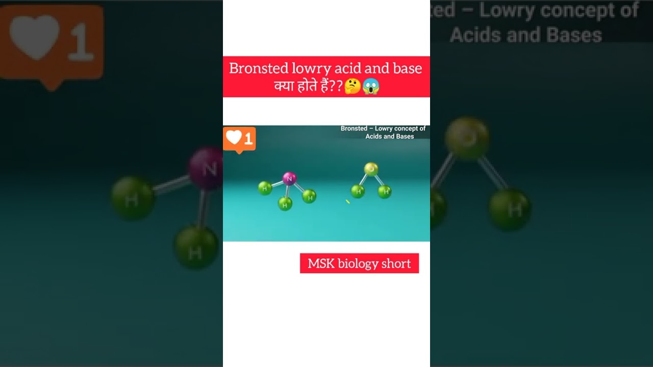 bronsted lowry acid and base क्या होते हैं? 🤔😱