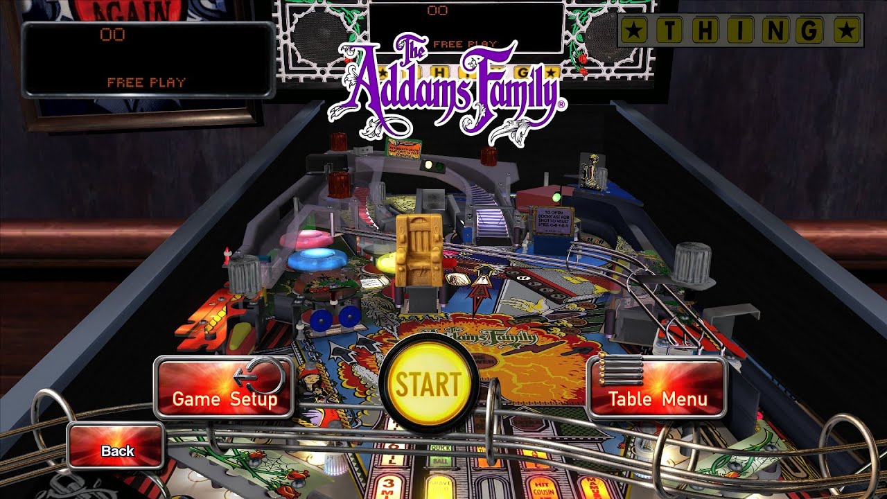 Pinball Arcade - The Addams Family PC Gameplay (60fps)