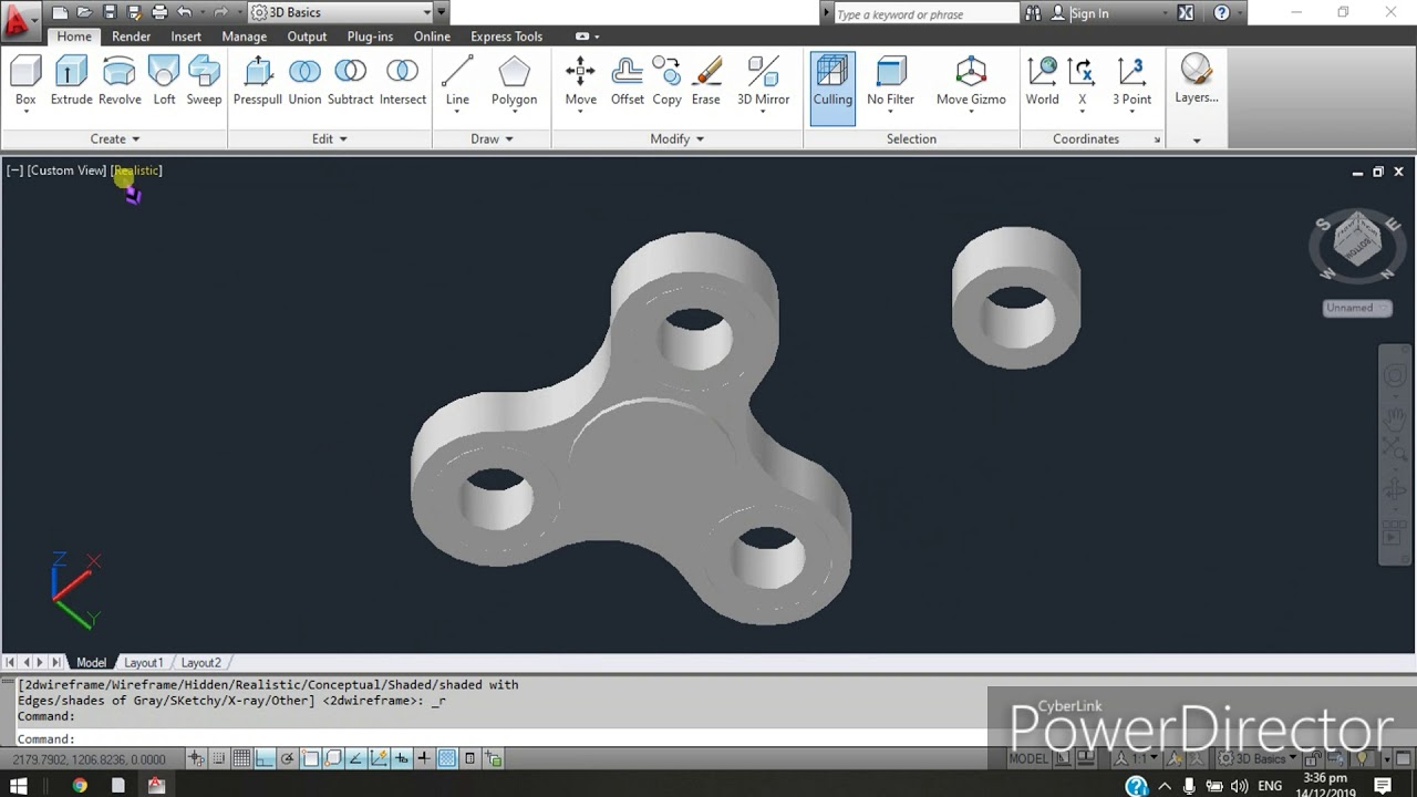 3D FIDGET SPINNER AUTOCAD by: GRACE MAY SARMIENTO