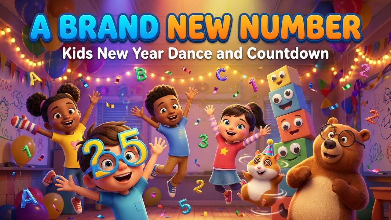 🎉 A BRAND NEW NUMBER! 🎉 | Happy New Year Nursery Rhyme | Kids Dance & Countdown Song