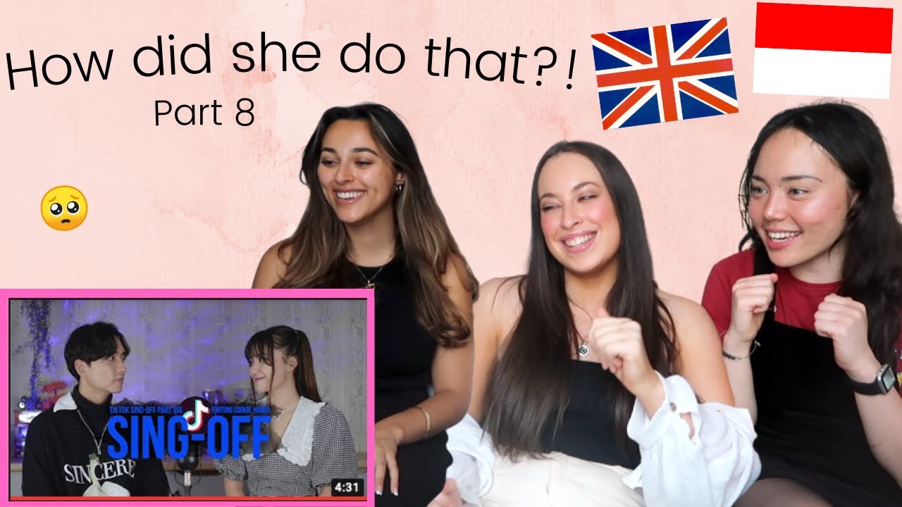 BRITISH GIRLS REACTION: SING-OFF TIKTOK SONGS PART 8 - Reza Darmawangsa vs Mirriam Eka