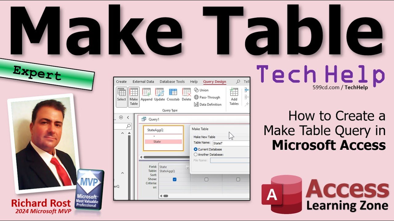 How to Create a Make Table Query in Microsoft Access