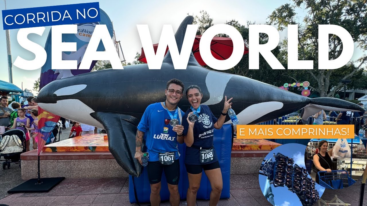 Vlog na Disney: Corrida no Sea World + Parque + Restaurante Brasileiro + Comprinhas!
