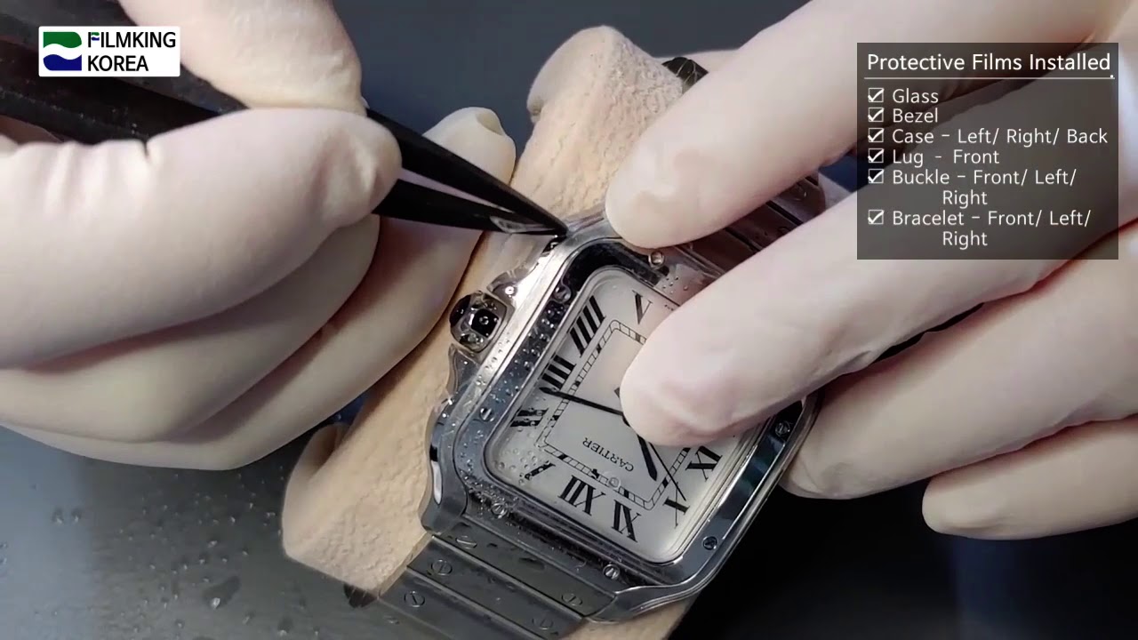 [Film Installation] Cartier Santos de Cartier Large WSSA0018 Watch Protective Film [INNOVSHELL]