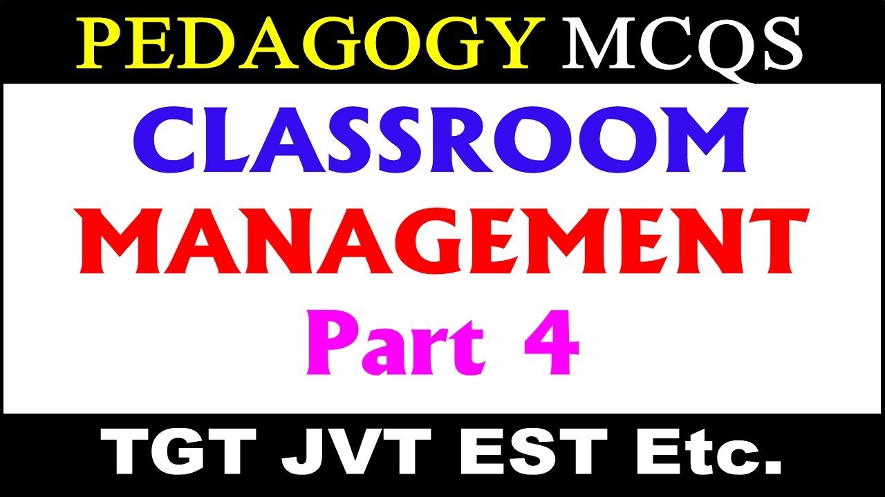 Classroom Management MCQs || Pedagogy MCQs Classroom Management for JVT EST TGT SST SBK NTS FPSC TGT