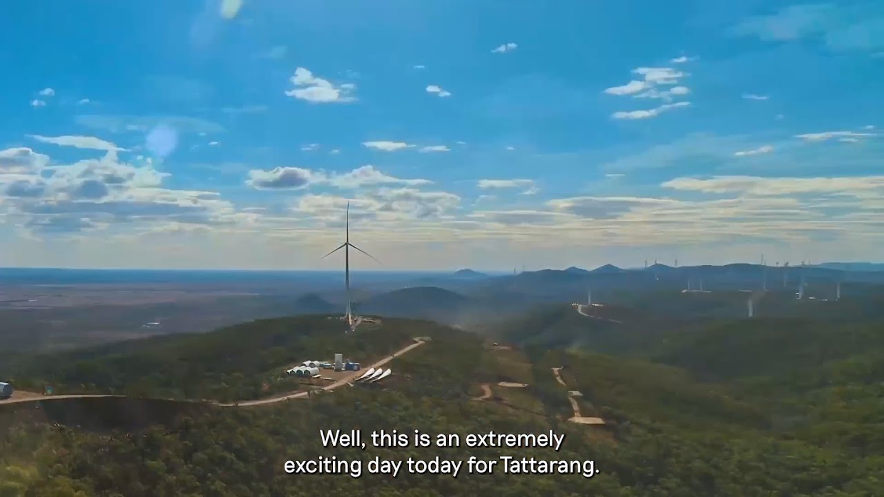 Clarke Creek Wind Farm 50th turbine installation