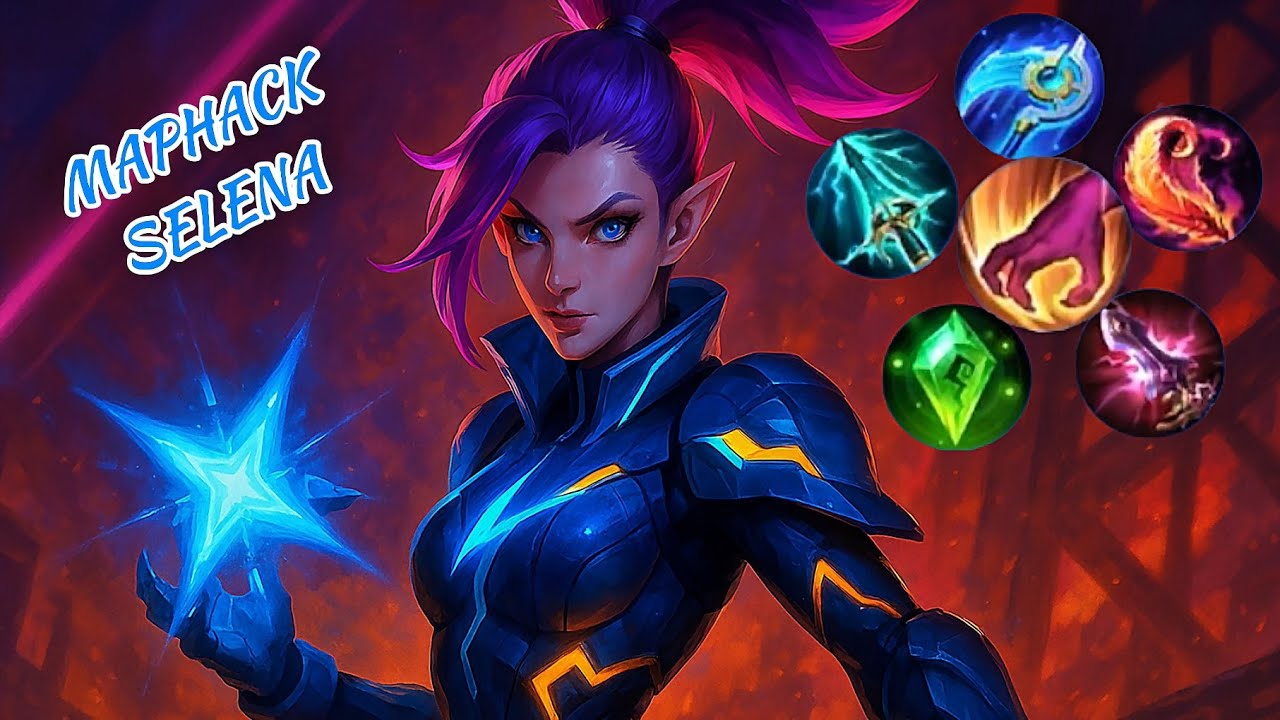 BOL “MAP HACK” li BİR MAÇ! SELENA GAMEPLAY #mobilelegends