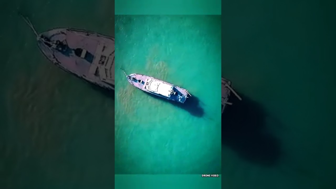 the boat ⛵ on the sea. #shorts #dji #photography #travel #drone #usa #aerial #ocean #boat