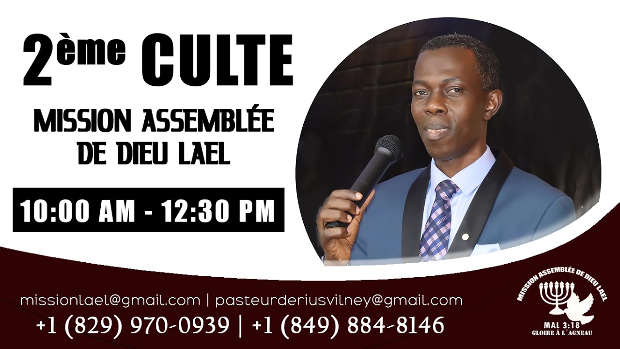 DEUXIÈME CULTE D'ADORATION | PASTEUR DÉRIUS | M.A.D.L | 01/ 02 /26