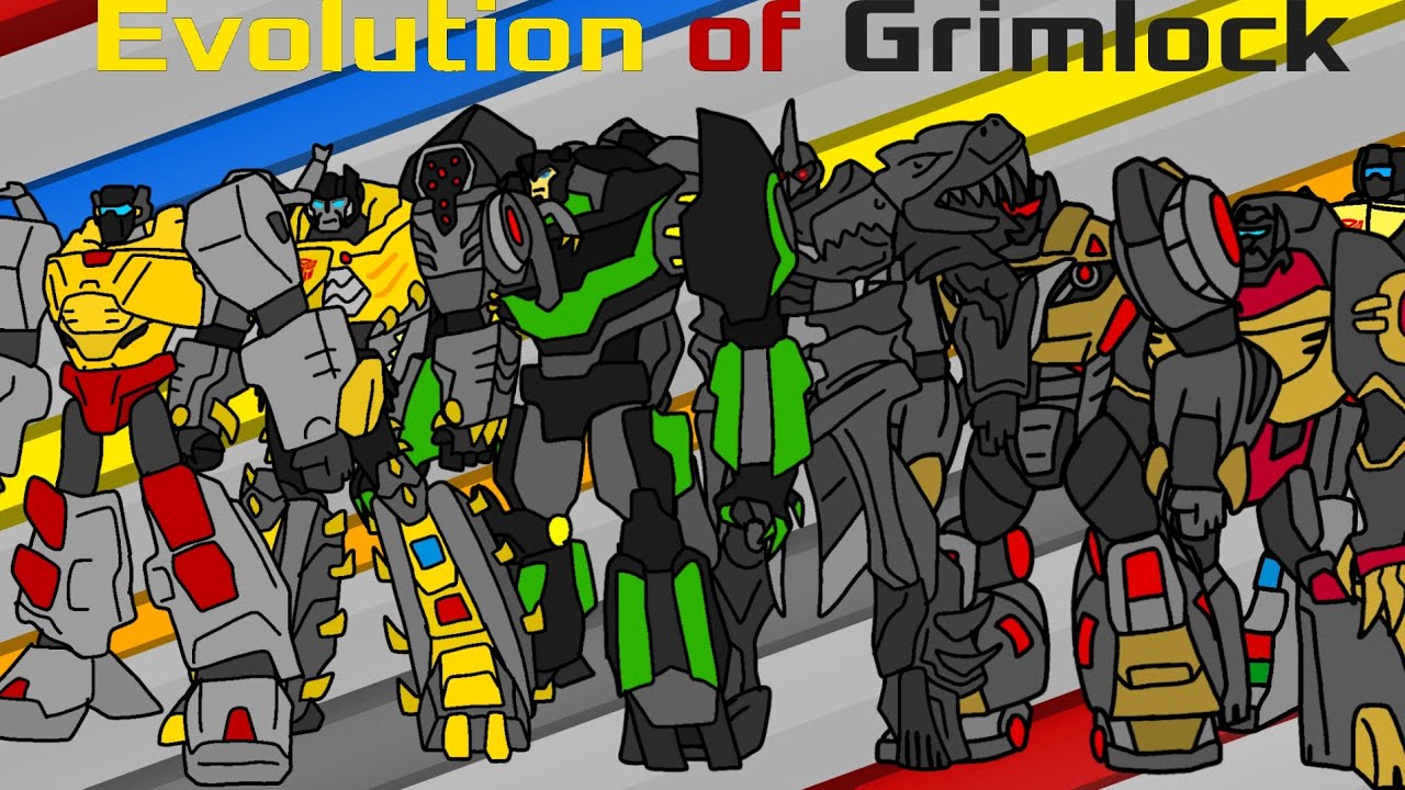 The evolution of Grimlock in Movies and TV shows (Animated)