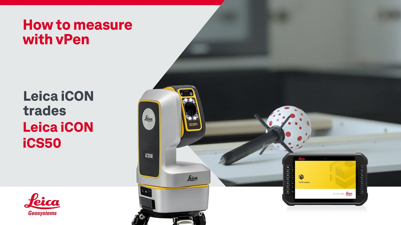 Leica iCON trades - How to measure with vPen