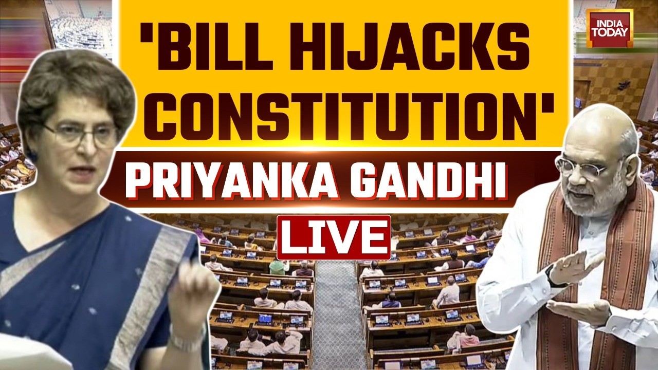 Parliament LIVE: Priyanka Gandhi Attacks Govt on Delimitation Debate | Lok Sabha Special Session