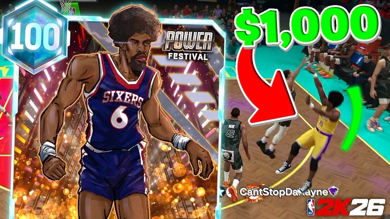 Я использовал игру за Джулиуса Эрвинга, героя за 1000 долларов 🔥 NBA 2K26 MYTEAM