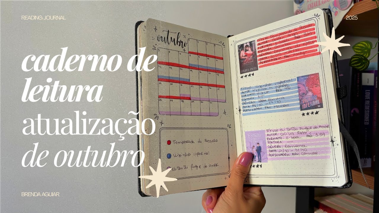 ATUALIZAÇÃO DE OUTUBRO - CADERNO DE LEITURA | reading journal