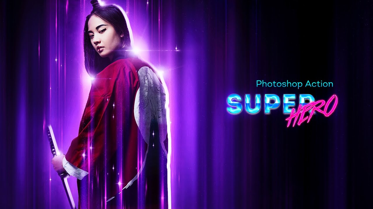 How to use SuperHero Photoshop Action