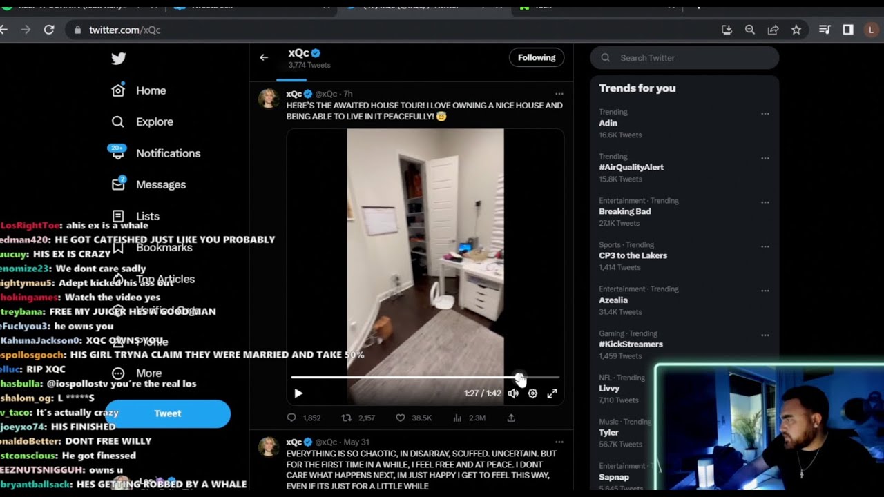 LOSPOLLOSTV REACTS TO XQC AND ADEPT BREAK UP