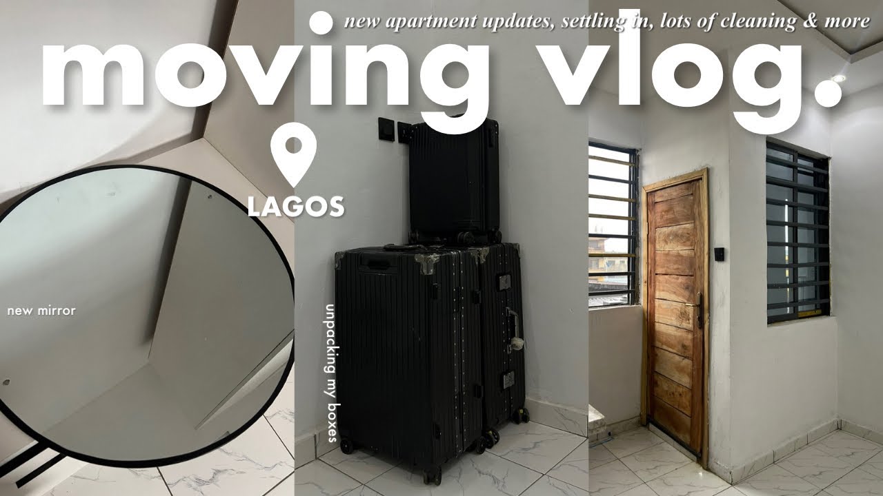 MOVING VLOG 📦 | new beginnings, apartment updates, grocery haul, lots of cleaning, settling in…