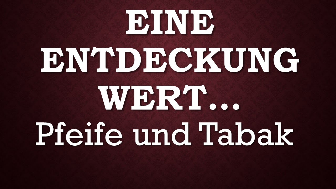 W.O.LARSEN BLACK DIAMOND Pfeife und Tabak Review Tasting Tabakpfeife  #pfeifen #tabak