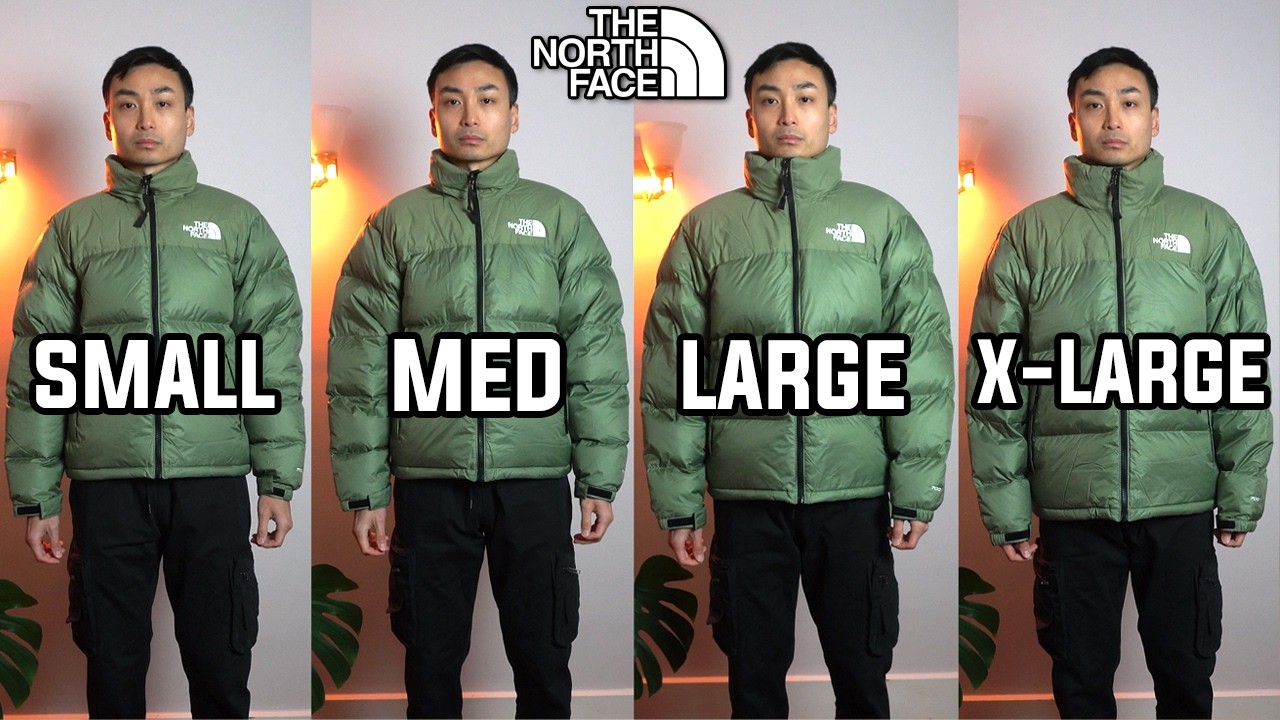 Какой размер вам следует выбрать? | Руководство по выбору пуховой куртки North Face 1996 Retro Nu...