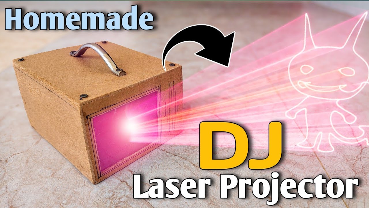 How To Make Laser Show Light At Home | DIY Laser Projector | DJ/Disco Laser Light#shaileshexperiment