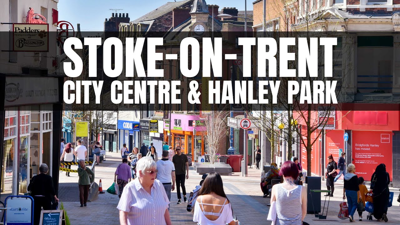 Stoke-on-Trent City Centre | Hanley Park, Stoke-on-Trent【4K】
