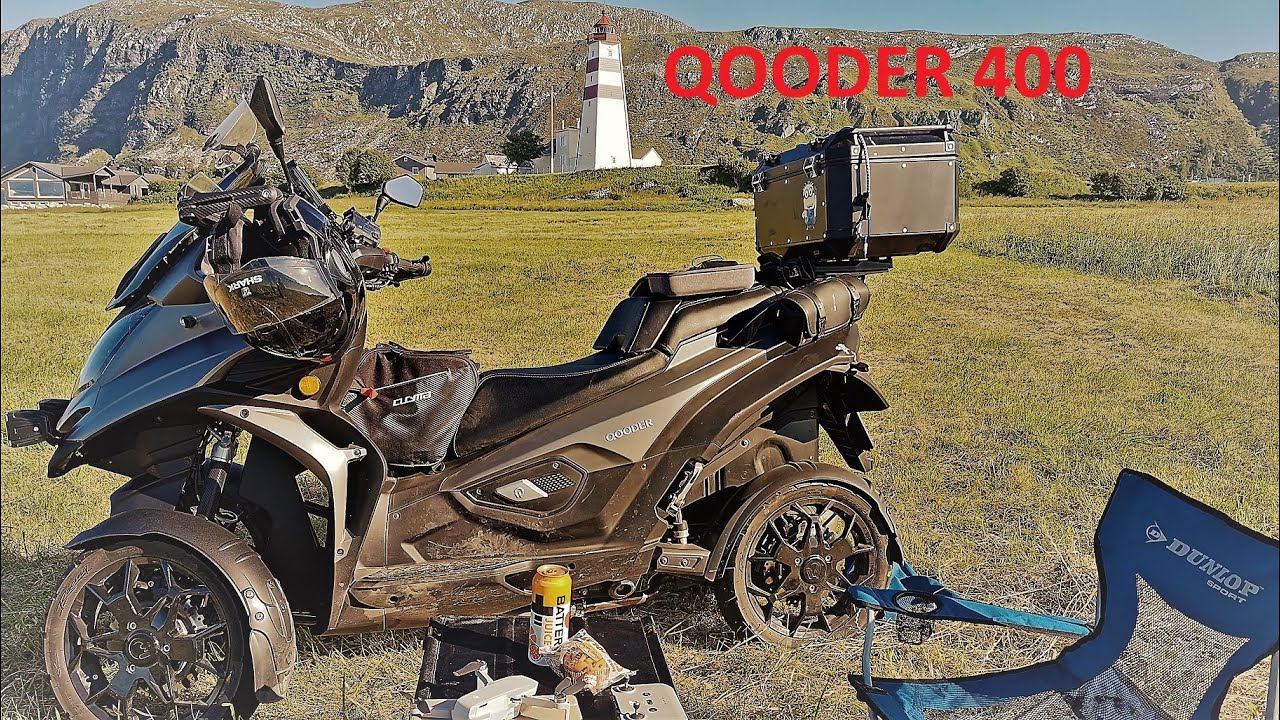 Qooder Qoadro 400 Piaggio MP3 500 summer trip in Norway #qooder #piaggio #moto #мото #норвегия