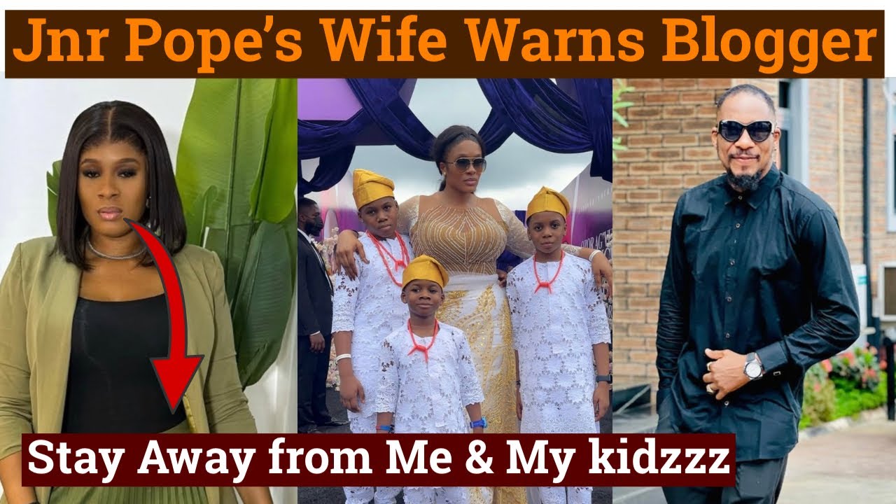Jnr Pope’s Wife Sends Strong Warning To His Look Alike After He posted Her At An Event