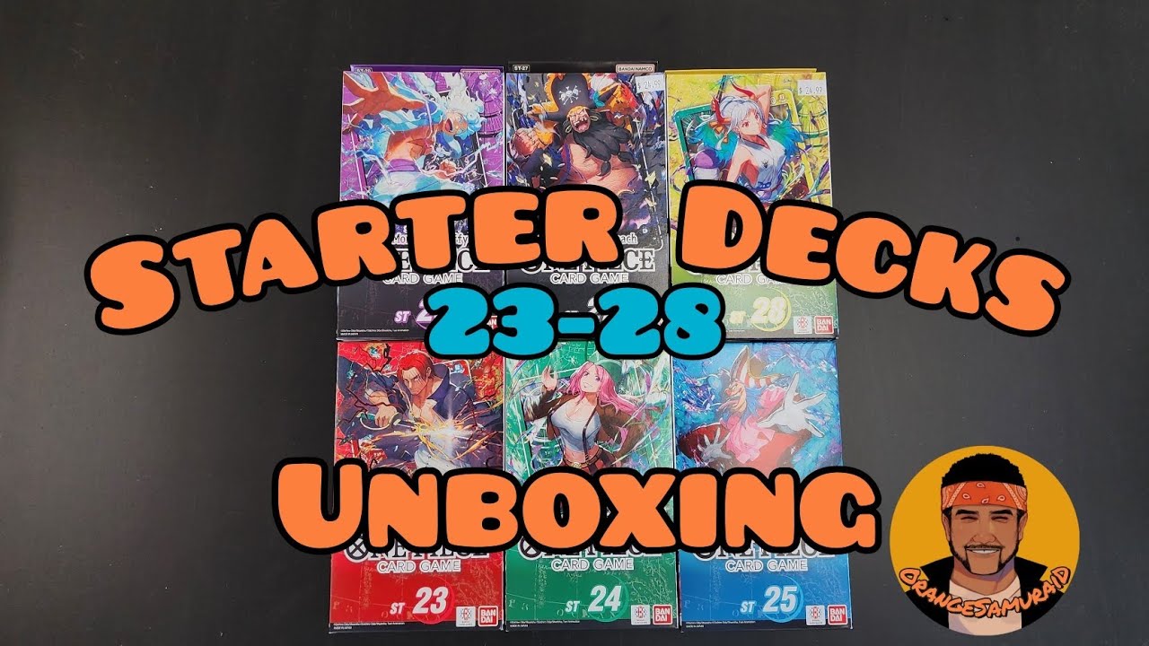 One Piece Card Game Starter Decks 23-28 Unboxing