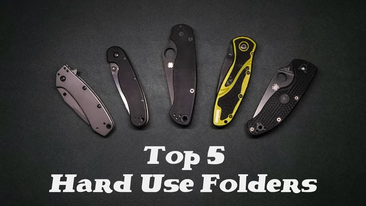 My Top 5 Favorite Hard Use EDC Folding Pocket Knives! Kershaw, Spyderco and MORE!