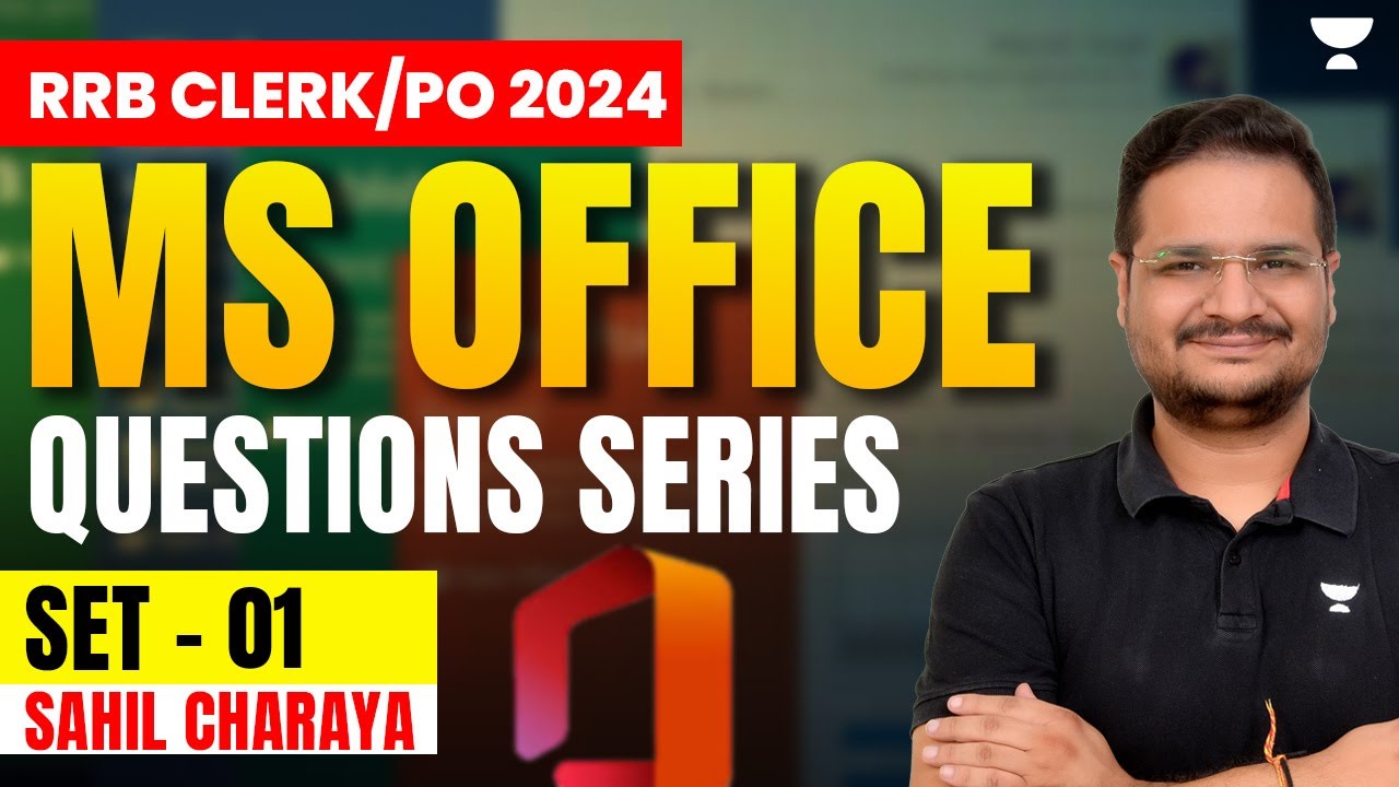 MS Office Question Series | Set - 01 | Computer Awareness for Bank Exams | Sahil Charaya