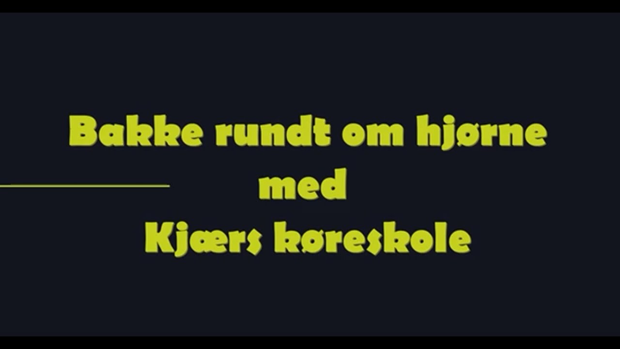 Bakke om hjørne