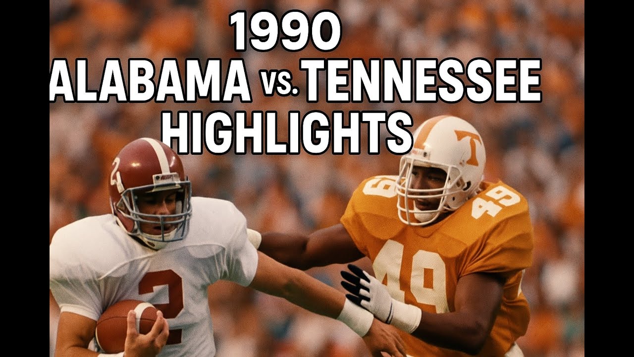1990 Alabama vs. #3 Tennessee Highlights