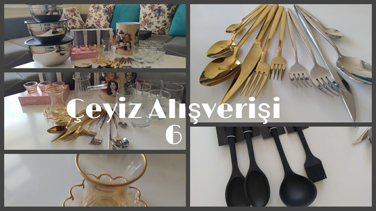 Çeyiz Alışverişi 6 / Karaca lizbon çatal bıçak seti # silikon kaşıklarım #çeyiz #saklama kabı