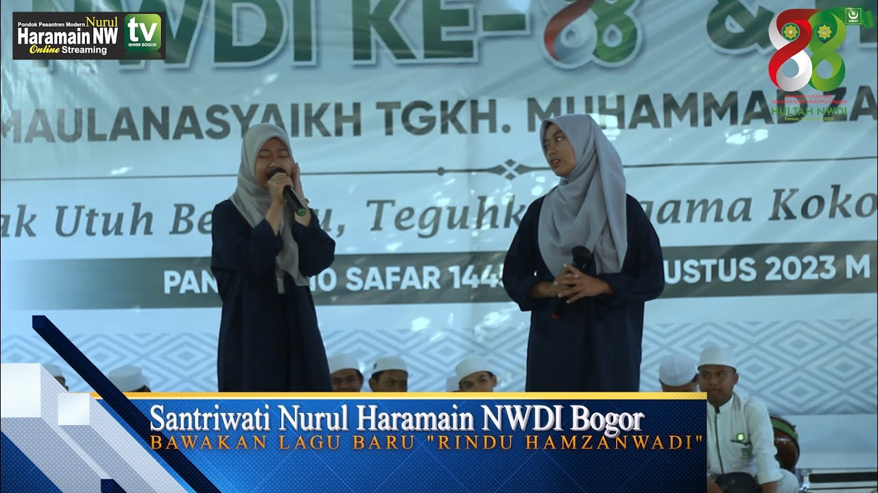 Haru Biru😭Santriwati NH NWDI Bogor Bawakan Lagu Baru