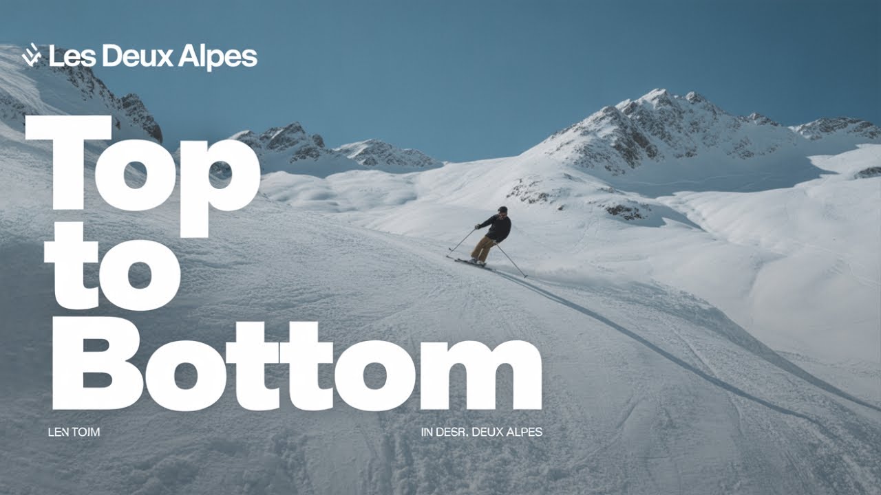 Skiing Adventure With Surprising Turns! Les deux alpes 3600 to 1300m