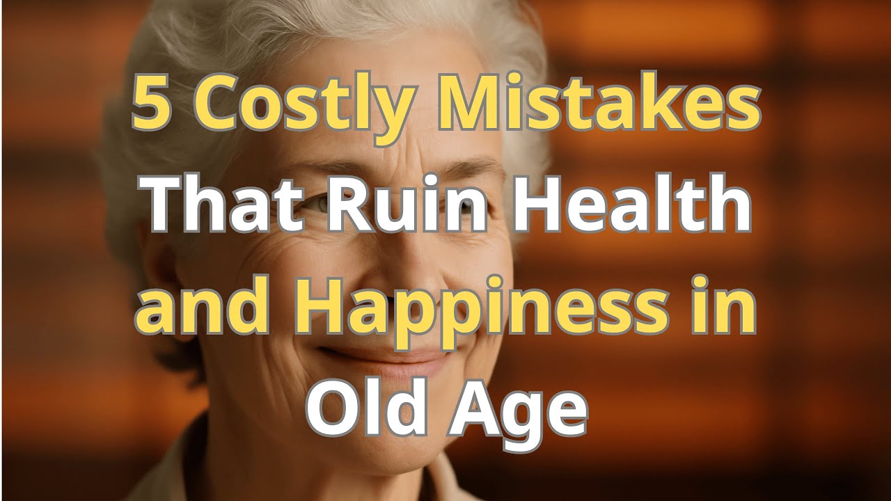 5 Costly Mistakes That Ruin Health and Happiness in Old Age