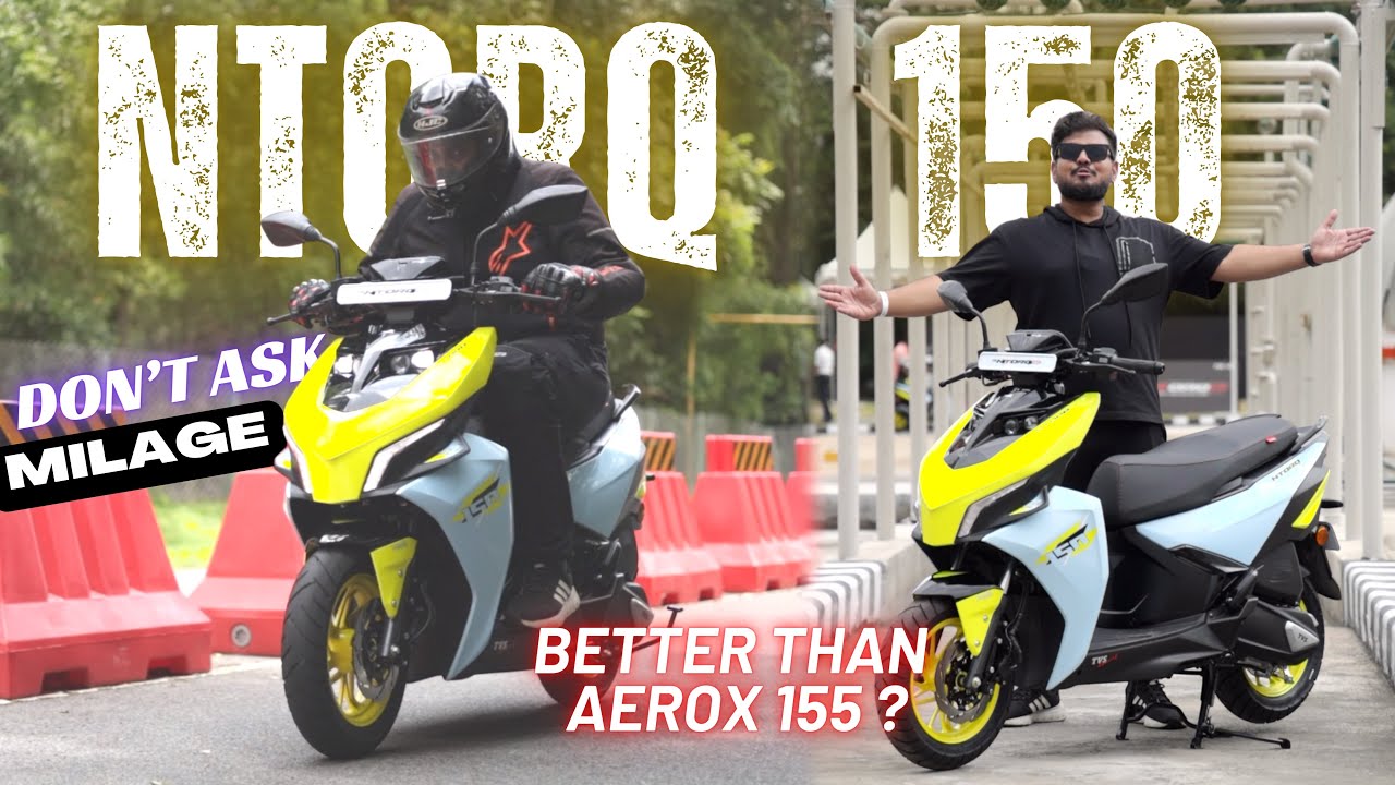 TVS Ntorq 150 | Ride Review | 1.19 lakhs ku worth 🔥| But Aerox155 😅