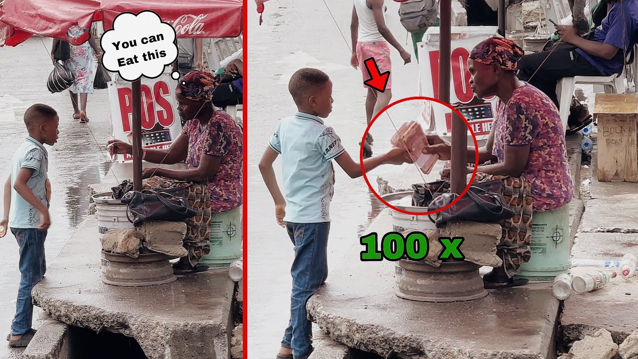 L!TTLE BOY ASKING FOR HELP ON CAMERA AND GIVING OUT 100K - SOCIAL EXPERIMENT