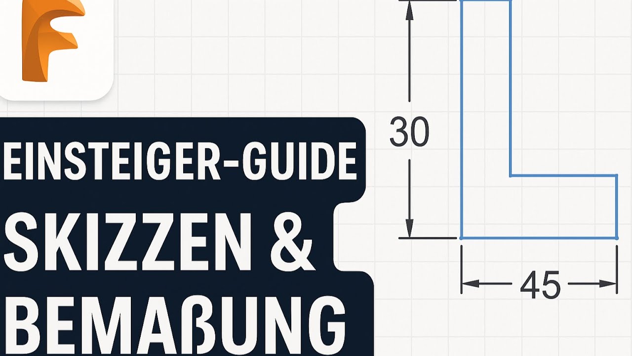 FUSION360 Basic Skizzen erstellen und vollständig korrekt Bemassen dieses Video ist für Einsteiger