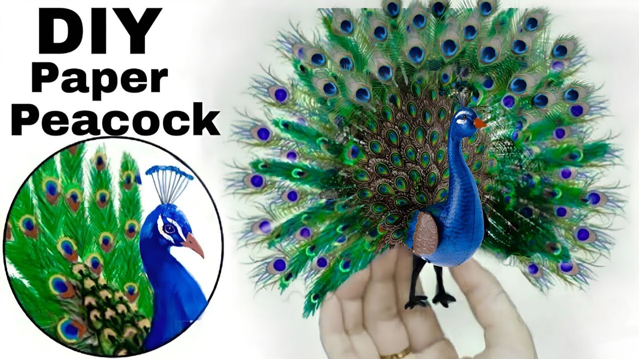 How To Make Peacock | DIY Peacock Making | Peacock Wall Hanging | Best Out Of Waste | Paper Craft