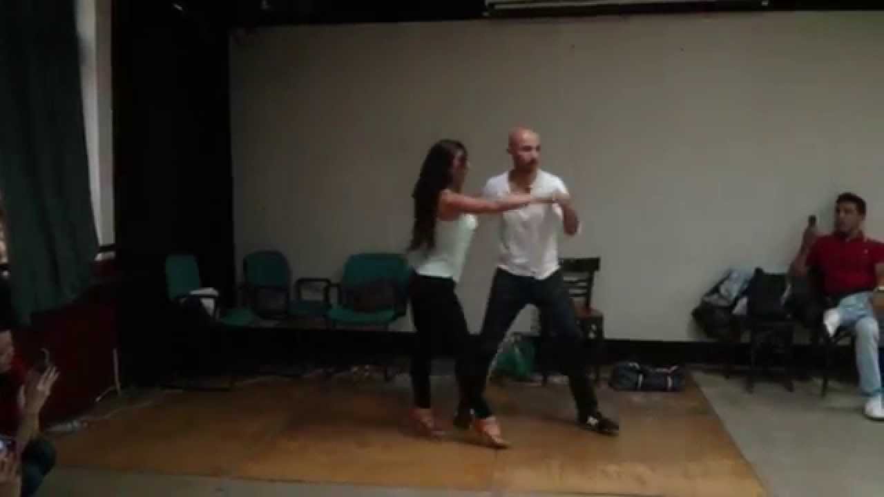 SALSA EN LINEA - Amor de Dios - Sergio y Noelia - Iniciación JUN/14