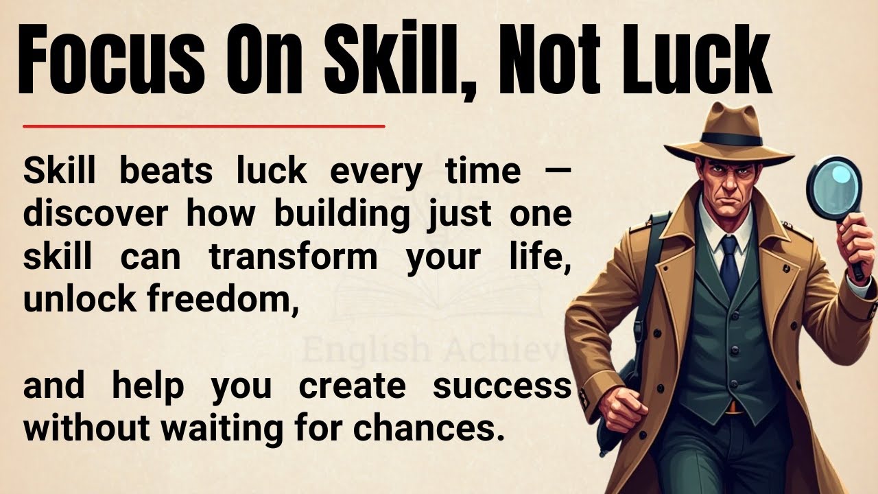Focus on Skills, Not Luck 🔥|| The Truth About Success & Self-Growth || Improve Your English Fluency✅