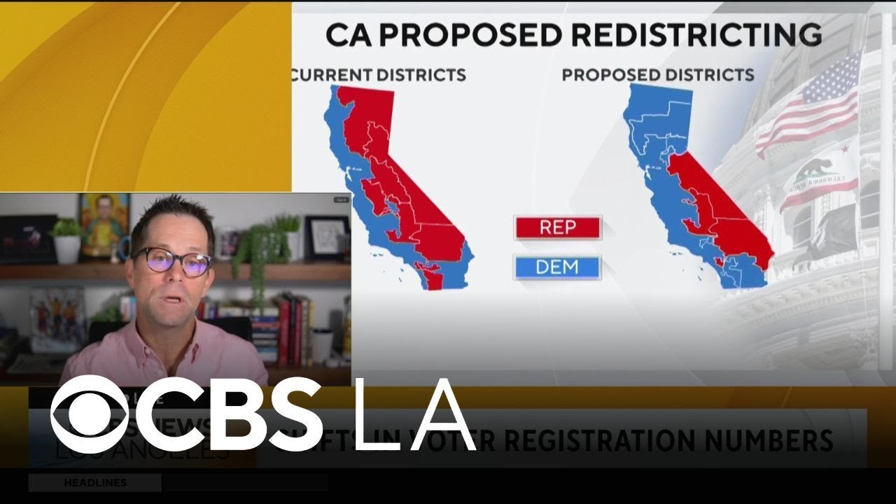 A look at California’s shift in voter registration numbers as redistricting is on the table