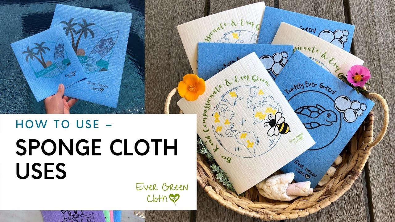 Ways to Use the Ever Green Sponge Cloths You Should Know! (A.K.A Swedish Dishcloths)