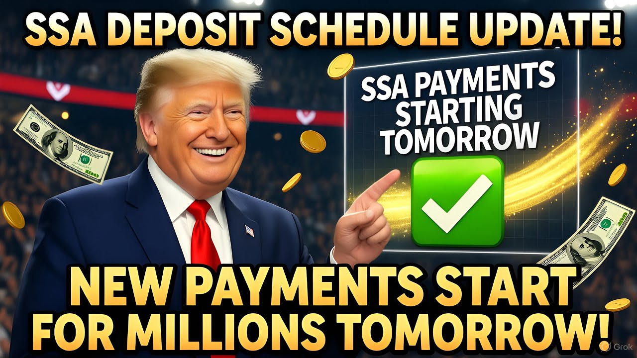 Breaking SSA Deposit Schedule Update &ndash; New Payments Start for Millions Tomorrow!