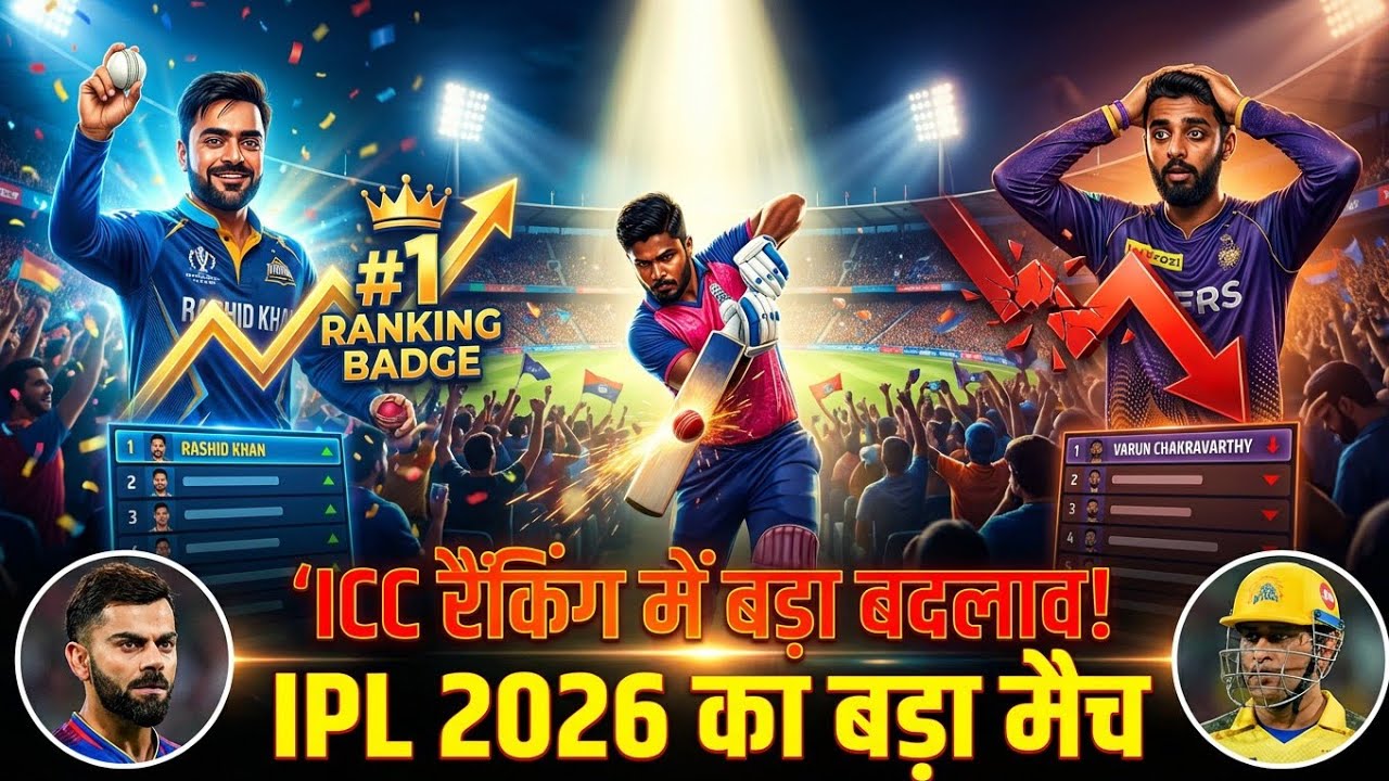 ICC RANKING MEIN BADA BADLAV, IPL 2026 KA BADA MATCH