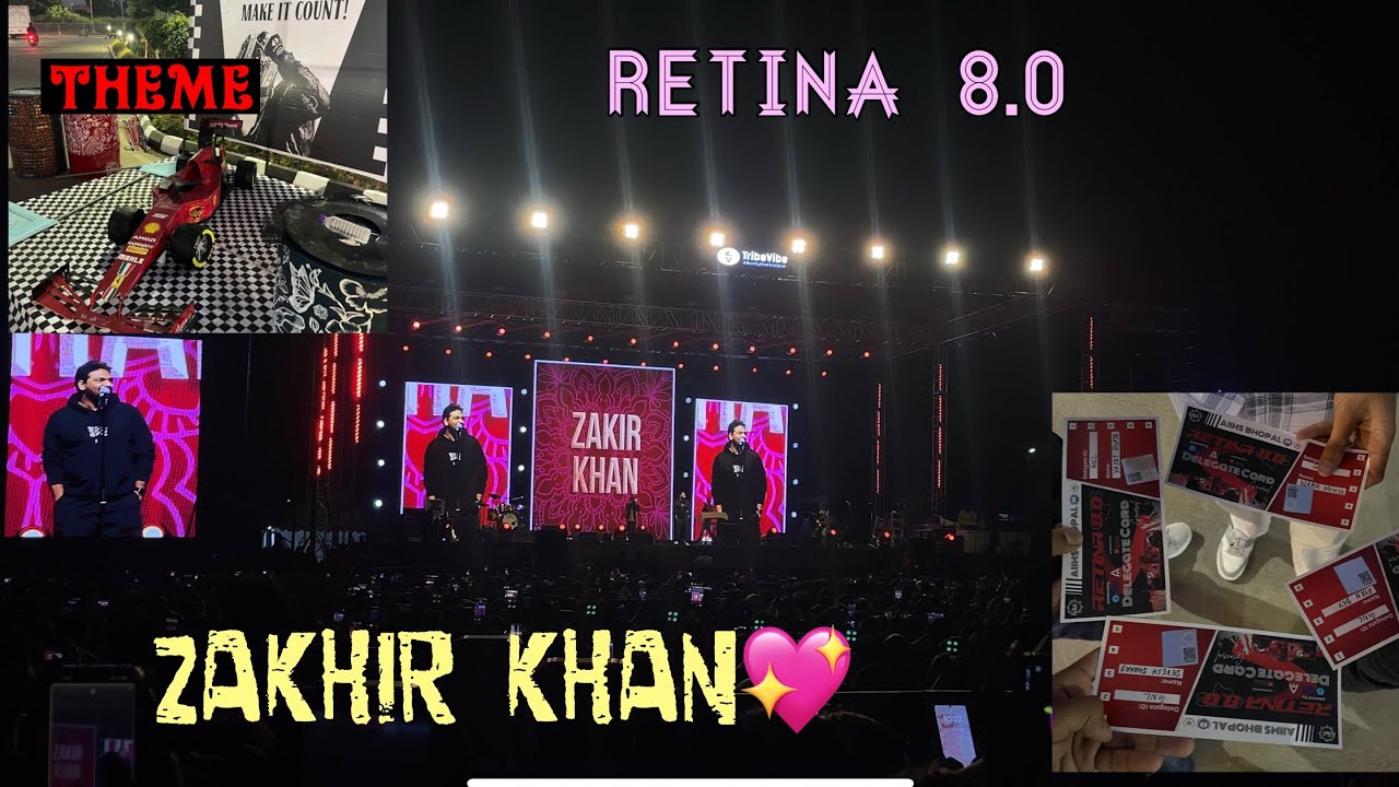 Aiims Retina fest🤌 Zakhir khan show💖🥳. #vlog #zakhirkhan 