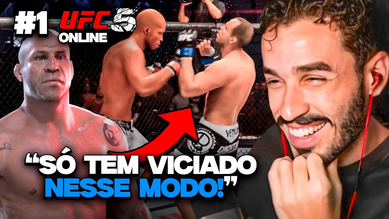 JOGUEI COM O WANDERLEI SILVA NO MODO ONLINE DO UFC 5! VINGAMOS O CACHORRO LOUCO?